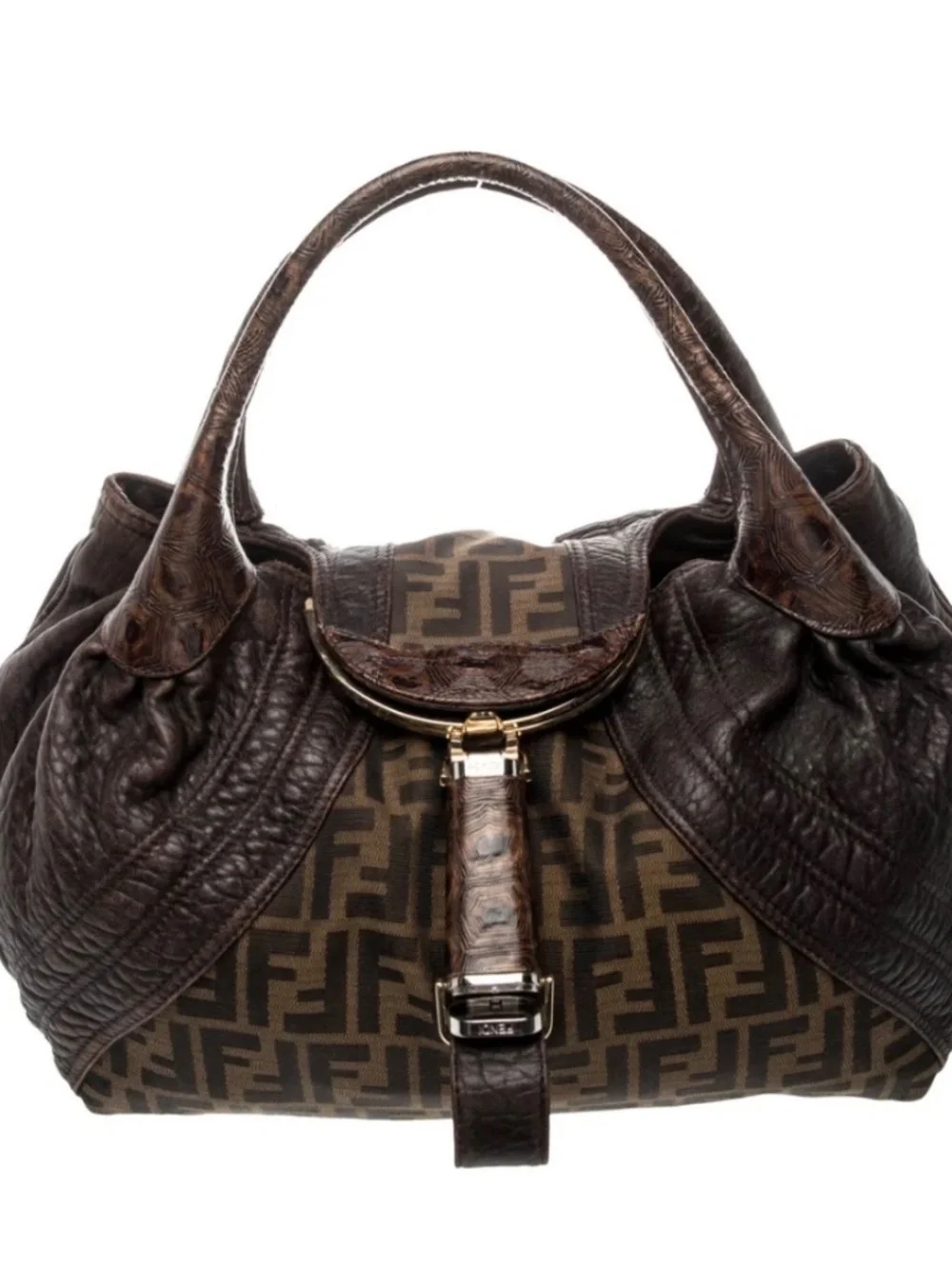 🌺Beautiful Authentic Fendi Renal Zucca FF Spy Bag